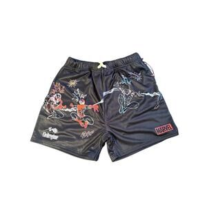 Marvel Graphic SPIDERMAN Print Black Athletic Shorts